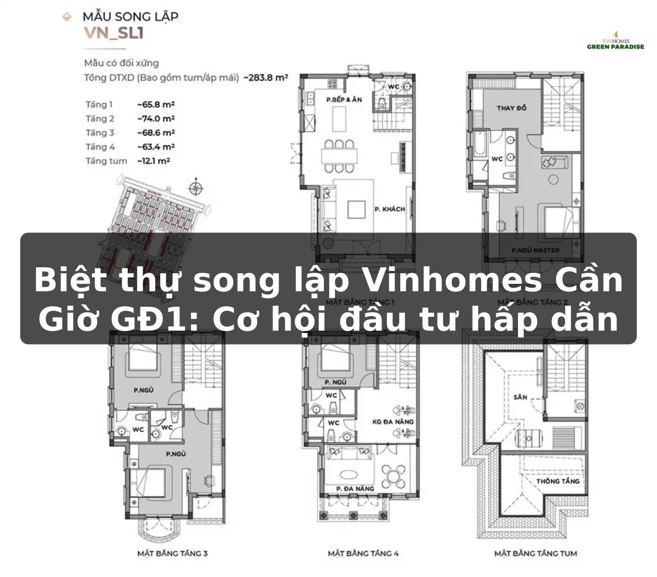 Biệt thự song lập Vinhomes Cần Giờ GĐ1: Cơ hội đầu tư hấp dẫn!